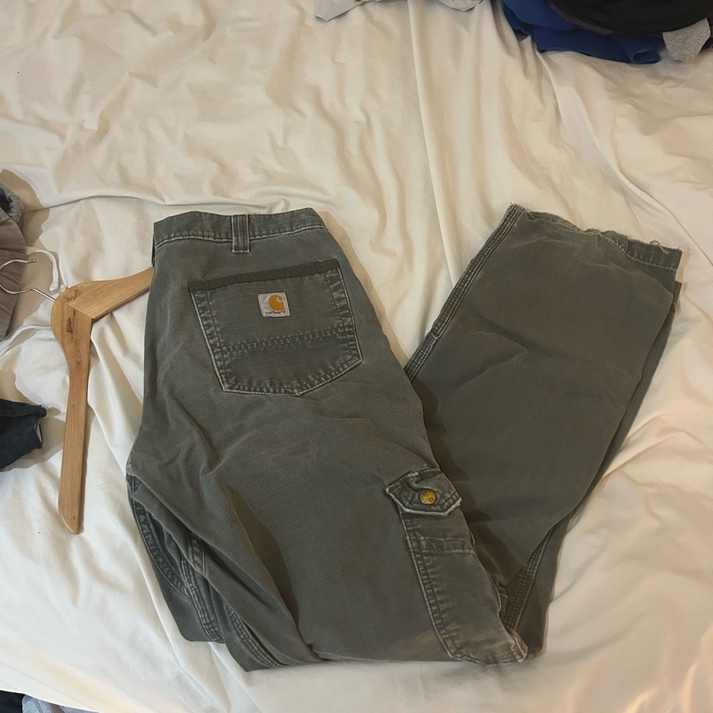 Carhartt Sage Green Relaxed Fit Pants